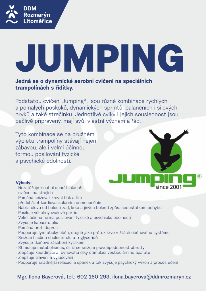 Jumping  - cvičení na trampolínách