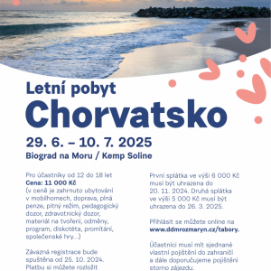 LETNÍ POBYT V CHORVATSKO